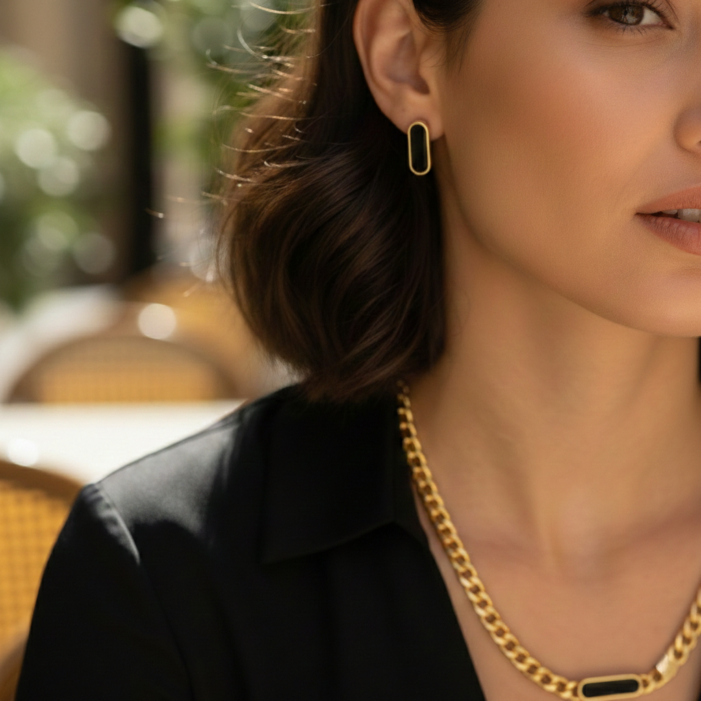 Lee Cooper Women's Jewellery Set Gold/Black, LC.S.01815.150