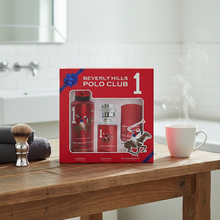 Beverly Hills Polo Club  Mastige 3pcs Gift Set for Men EDT 50ml + Deo 175ml + 50ml Roll On-1, BHPC7020