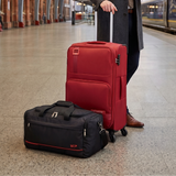 VIP Domina 69cm Soft Trolley Red + Free 52cm Duffle Bag, DOMINA69RD+DF