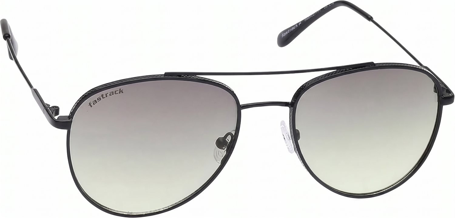 Fastrack Unisex Aviator Sunglasses, Grey Lens, UV protected, M256GR4 - image 2