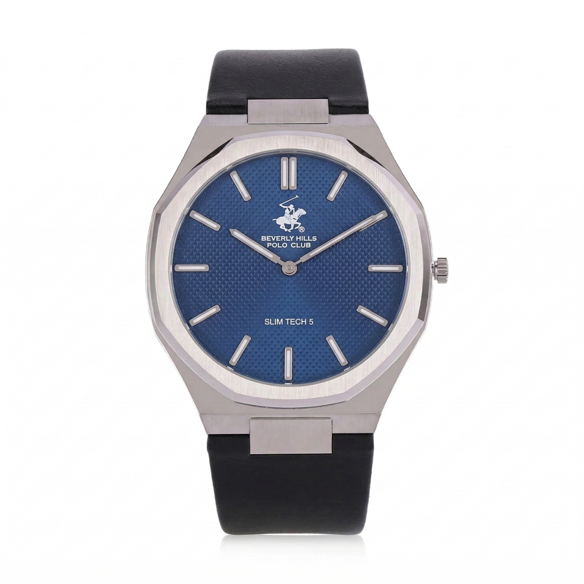 Beverly Hills Polo Club, Men's, Analog Watch, Black Dial, with Leather Band, BH-BP3607X.492