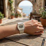 Casio Unisex Digital Watch White Dial with White Resin Strap, LW-204-7ADF