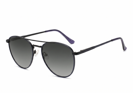 Fastrack Unisex Aviator Sunglasses, Black Lens, Polarised and UV protected, M277GR3PV - image 2