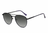 Fastrack Unisex Aviator Sunglasses, Black Lens, Polarised and UV protected, M277GR3PV - image 2