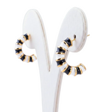 Lee Cooper Women's Earings - Gold/White/Black, LC.E.01725.150