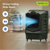 Symphony Air Force 100 Semi-Commercial Air Cooler with Xtra Power Jet Fan-100L, 325W, airforce100