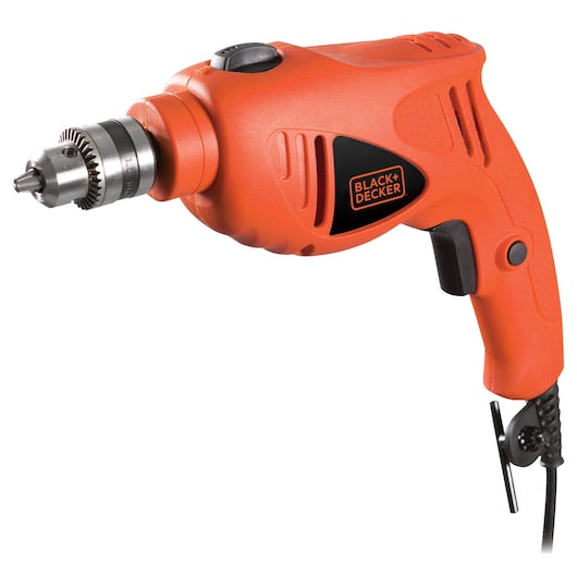 Black+Decker, 500W 10MM Heavy duty Drill with 5 Accessories, Single Speed, HD5010A5