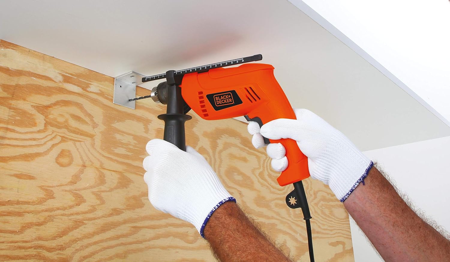 Black+Decker, Corded Electric Hammer Percussion Drill, HD650K-B5