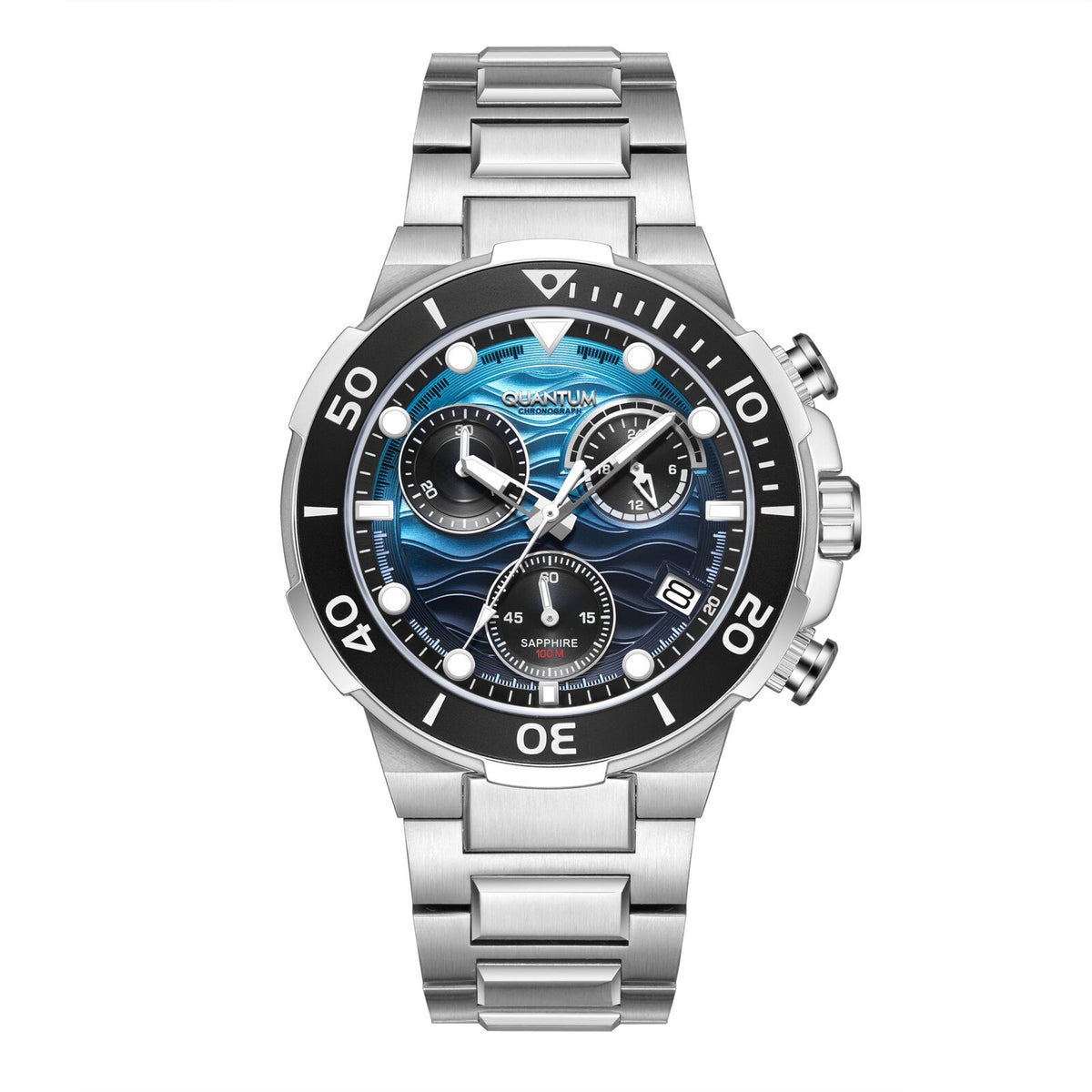 Quantum, Men's, Analog Watch, Blue Dial, with Stainless Steel Band, QU-HNG1150.300