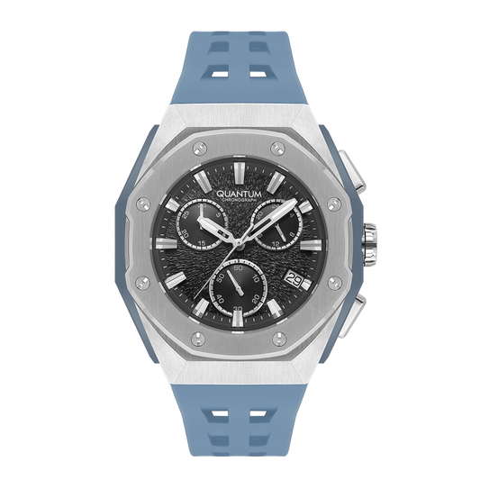 Quantum, Men's, Analog Watch, Black Dial, with Silicone Band, QU-HNG1170.360