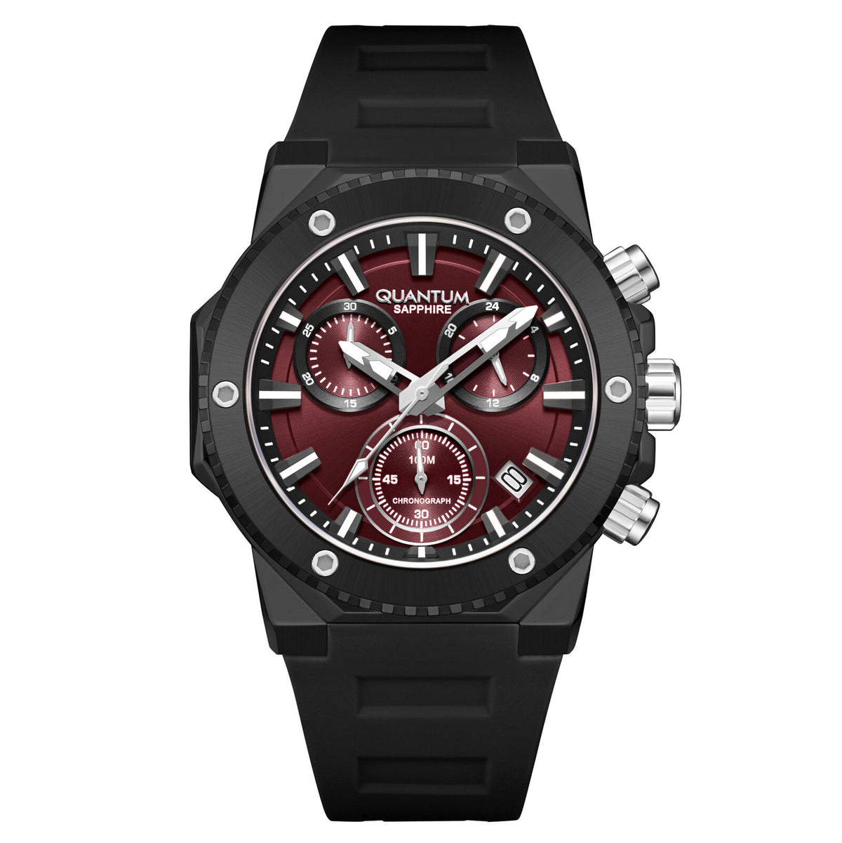 Quantum, Men's, Analog Watch, Black Dial, with Silicone Band, QU-HNG1232.681