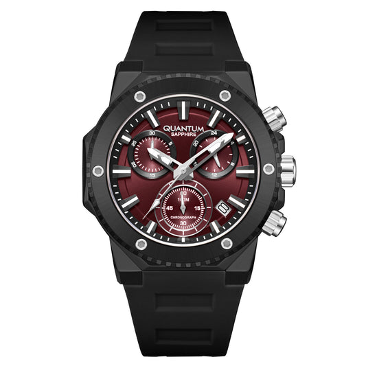 Quantum, Men's, Analog Watch, Black Dial, with Silicone Band, QU-HNG1232.681