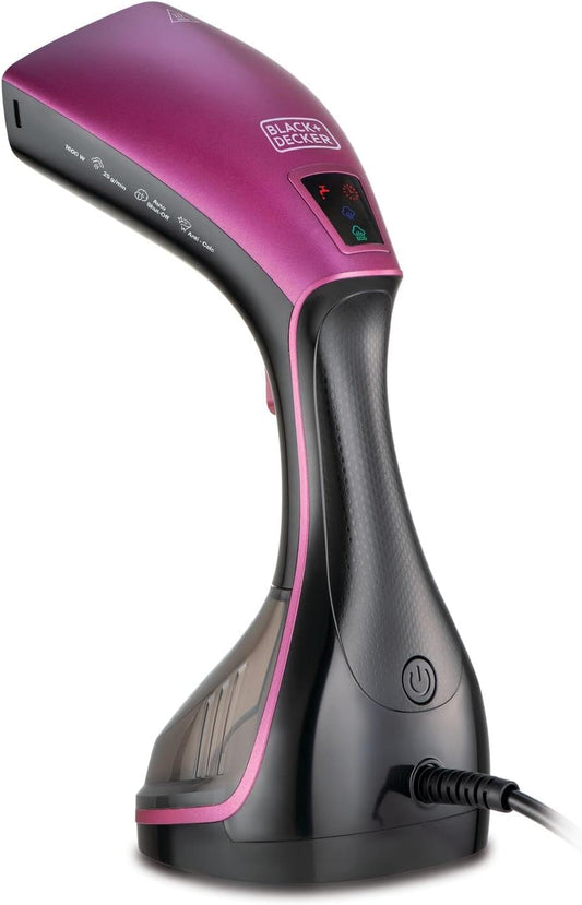 Black+Decker, 1600W Portable Digital Handheld Garment Steamer, HSTD1600 Garment Steamer BL-HSTD1600