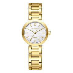 Lee Cooper Women's Watches Analog Mother of Pearl Dial with Gold Stainless Steel Band, LC08032.120