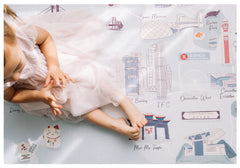 Milk It Baby Hong Kong Play Mat, City Tour Collection 100% TPU Foam Reversible Mat, MI-HONGKONGPM
