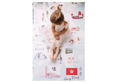 Milk It Baby Hong Kong Play Mat, City Tour Collection 100% TPU Foam Reversible Mat, MI-HONGKONGPM