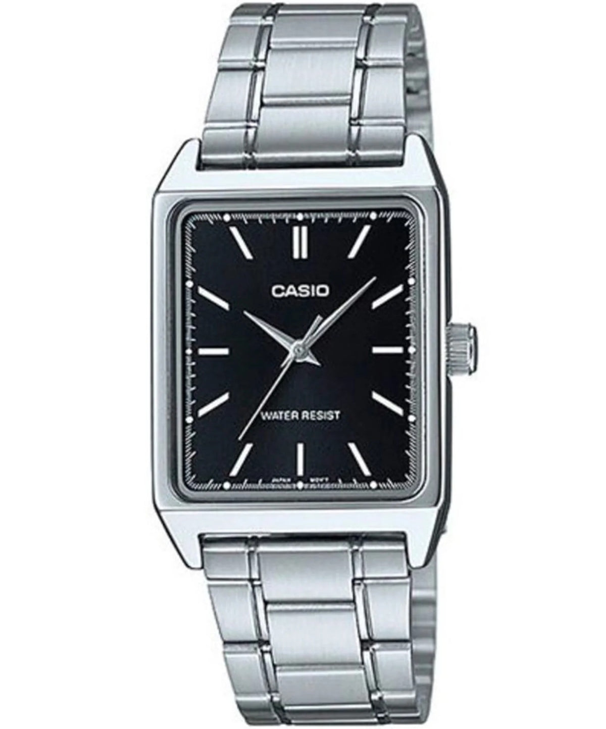 Casio, Women’s Watch Analog, Black Dial Silver Stainless Band, LTP-V007D-1EUDF