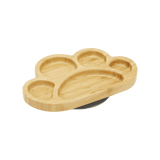 Milk It Baby, Bamboo Tiger Paw Suction Plate & Fork Set, Berry Blue, MI-BAMTPBB005