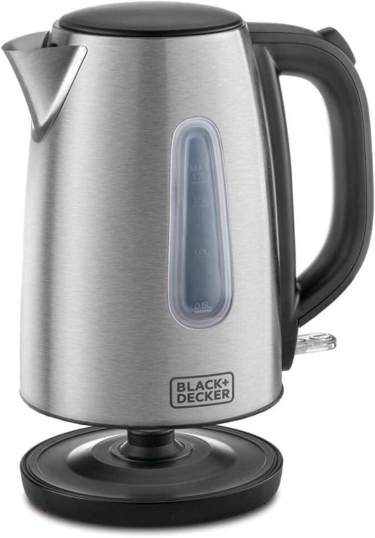 Black+Decker, 1.7 Litre Concealed Coil Stainless Steel Kettle, JC450 Kettle BL-JC450