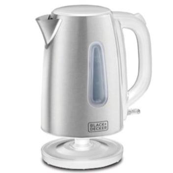 Black+Decker Cordless Kettle 2200W, 1.7L Stainless Steel, JC454