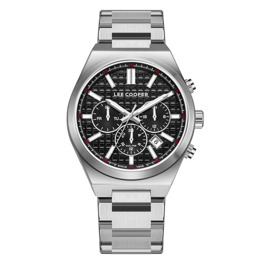Lee Cooper, Men's, Analog Watch, Black Dial, with Stainless Steel Band, LE-LC08084.350