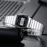 Casio Women's Watch Digital, Black Dial Silver Stainless Steel Strap, LA670WA-1DF product image