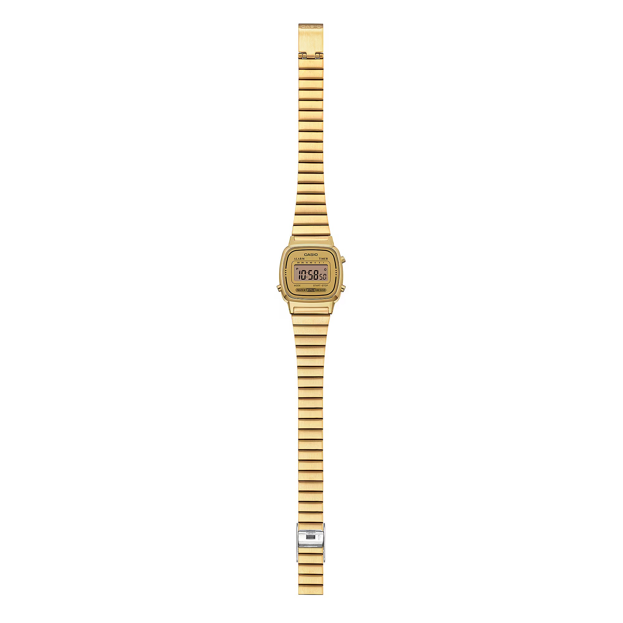 Casio Women's Watch Digital, Gold Dial Gold Stainless Steel Strap, LA670WGA-9DF product image