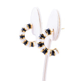 Lee Cooper Women's Earings - Gold/White/Black, LC.E.01725.150