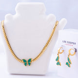 Lee Cooper Women's Jewellery Set Gold/Green