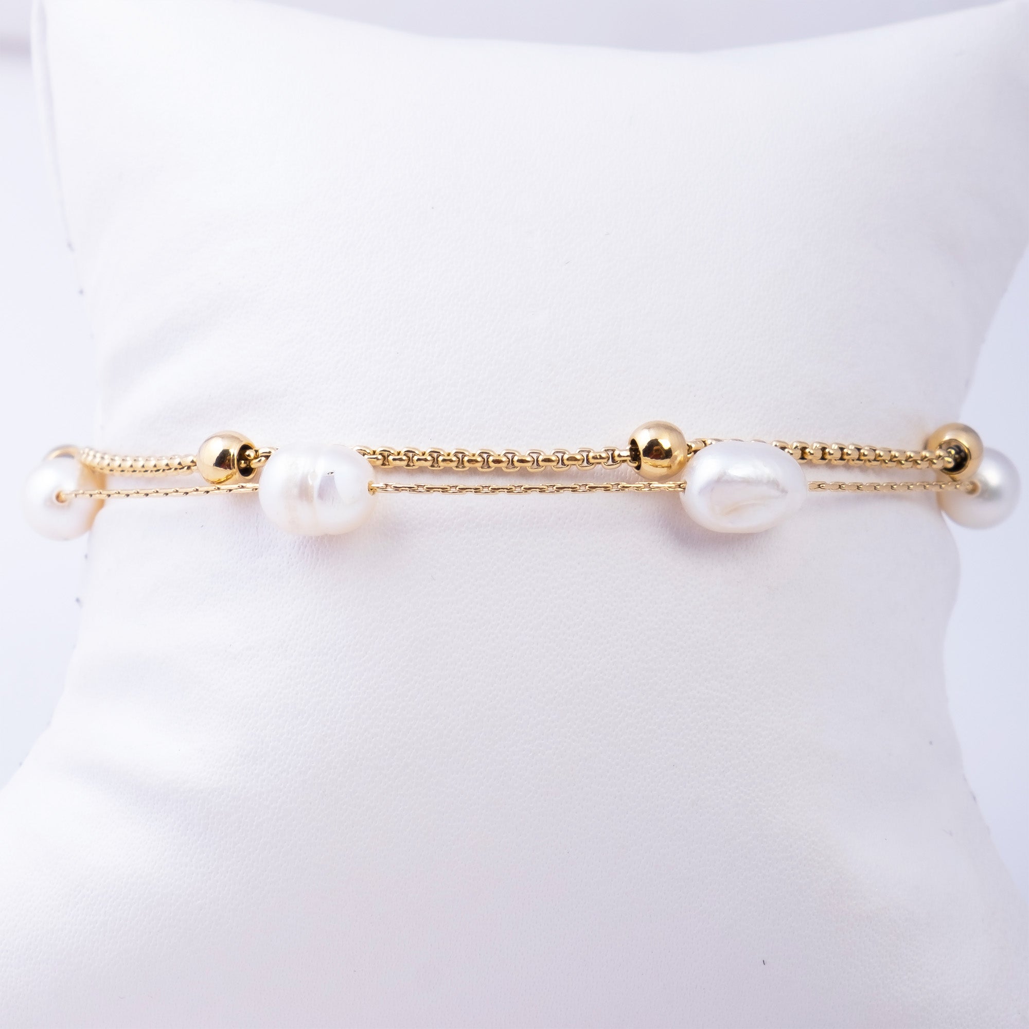 Lee Cooper Women's Bracelet - Gold/White