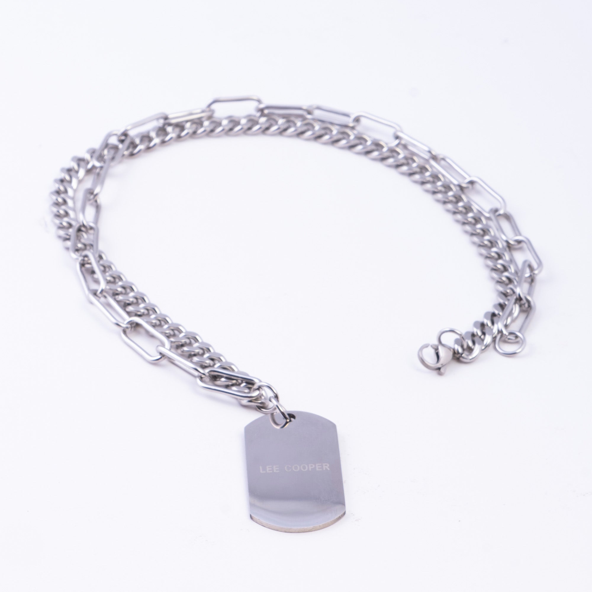 Lee Cooper Men's Necklace - Silver, LC.N.01800.330