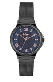 Lee Cooper Women's Watch Analog, Black Dial Black Stainless Steel Band,  LC06644.090