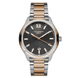 Lee Cooper Women's Watch Analog, Black Dial Two Tone Stainless Steel Strap, LC07101.560 