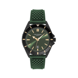 Lee Cooper, Men's, Analog Watch, Green Dial, with Silicone Band, LE-LC07361.675