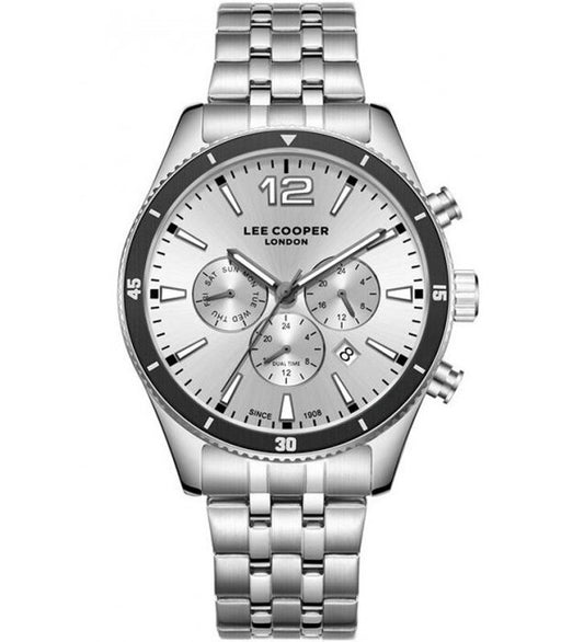 Lee Cooper, Men's, Analog Watch, Silver Dial, LE-LC07641.330