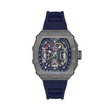 Lee Cooper,Men's Multifunction Watch Analog, Blue Dial Blue Silicone Strap, LC07810.099