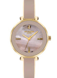 Lee Cooper Women's Watch Analog, Pink Dial Gold Metal Band , LC07813.180