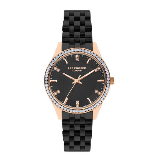 Lee Cooper, Men's, Analog Watch, Black Dial, with Stainless Steel Band, LE-LC07826.450