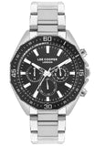 Lee Cooper Men's Multifunction Watch Analog, Black Dial Silver Metal Band, LC07847.350 