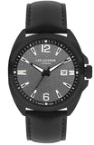 Lee Cooper Men's Watch Analog, Grey Dial Black Leather Strap, LC07858.651 