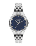 Lee Cooper Women's Watch Analog, Blue Dial Silver Stainless Steel Band, LC07867.390 