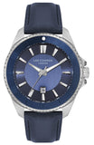 Lee Cooper Men's Watch Analog, Blue Dial Blue Leather Strap, LC07870.399 
