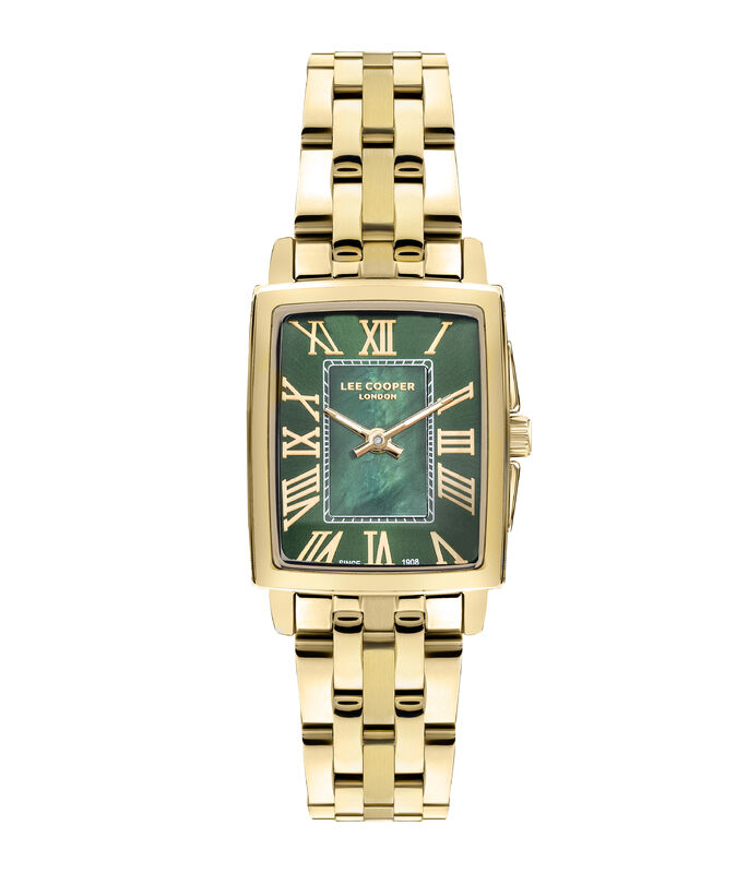 Lee Cooper, Men's, Analog Watch, Green Dial, with Stainless Steel Band, LE-LC07940.170