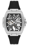 Lee Cooper Men's Automatic Watch With Black Silicone Strap,LC07979.351