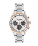 Lee Cooper Men's Multifunction Watch Silver Dial With Silver Metal Band,LC07986.530