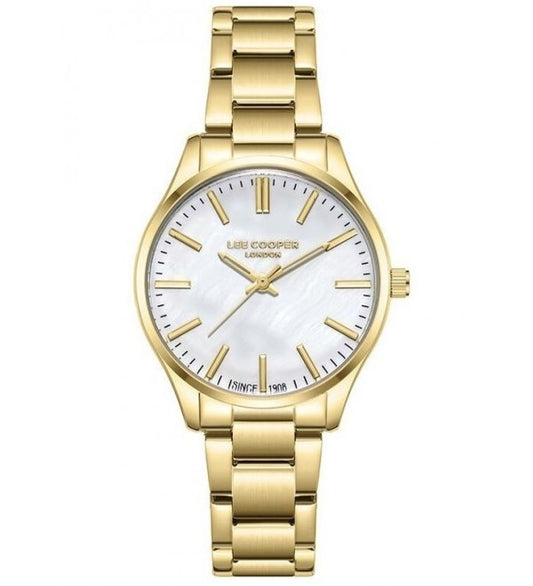 Lee Cooper, Men's, Analog Watch, Gold Dial, LE-LC08011.120