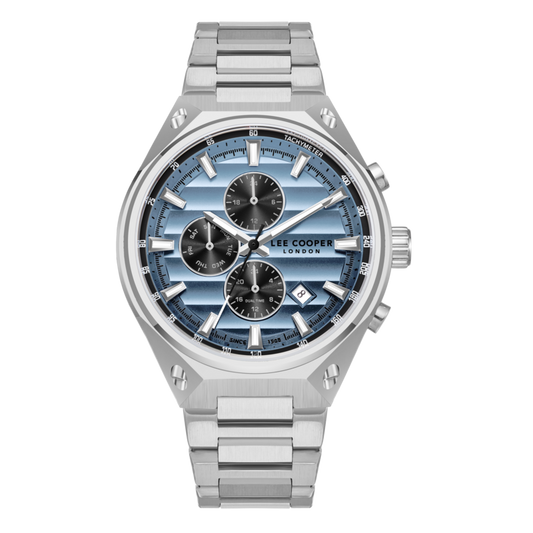 Lee Cooper, Men's, Analog Watch, Blue Dial, with Stainless Steel Band, LE-LC08026.300