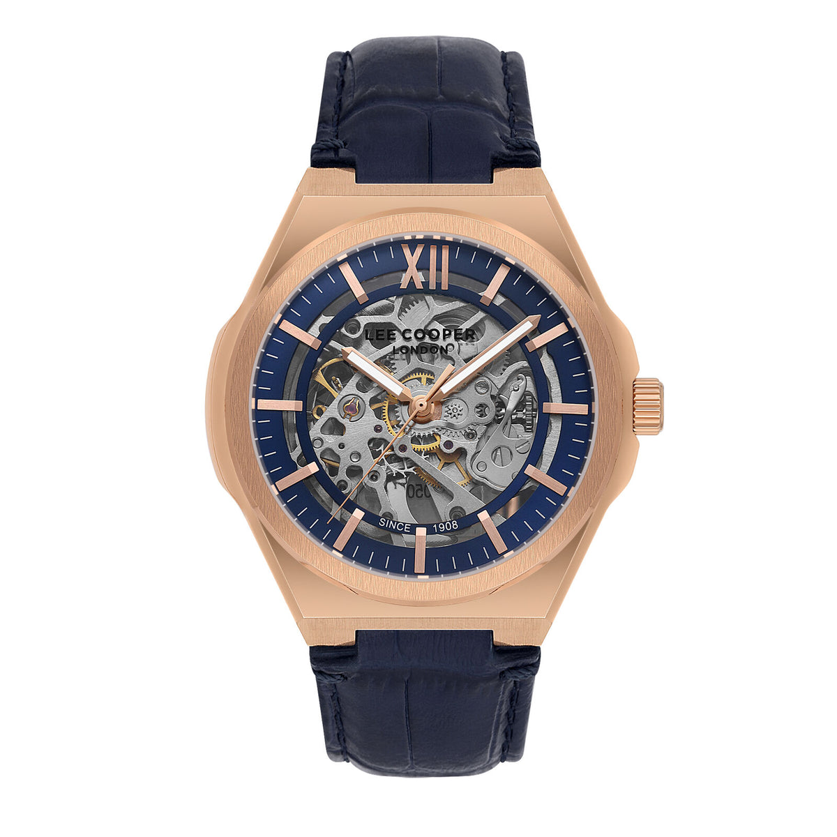 Lee Cooper, Men's, Analog Watch, Blue Dial, with Leather Band, LE-LC08050.499