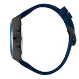 Lee Cooper Men's Multifunction Watch with Dark Blue Dial and Dark Blue Silicone Band, LC08088.999