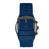 Lee Cooper Men's Multifunction Watch with Dark Blue Dial and Dark Blue Silicone Band, LC08088.999
